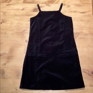 Old Navy girls Black velour party dress Sz 5